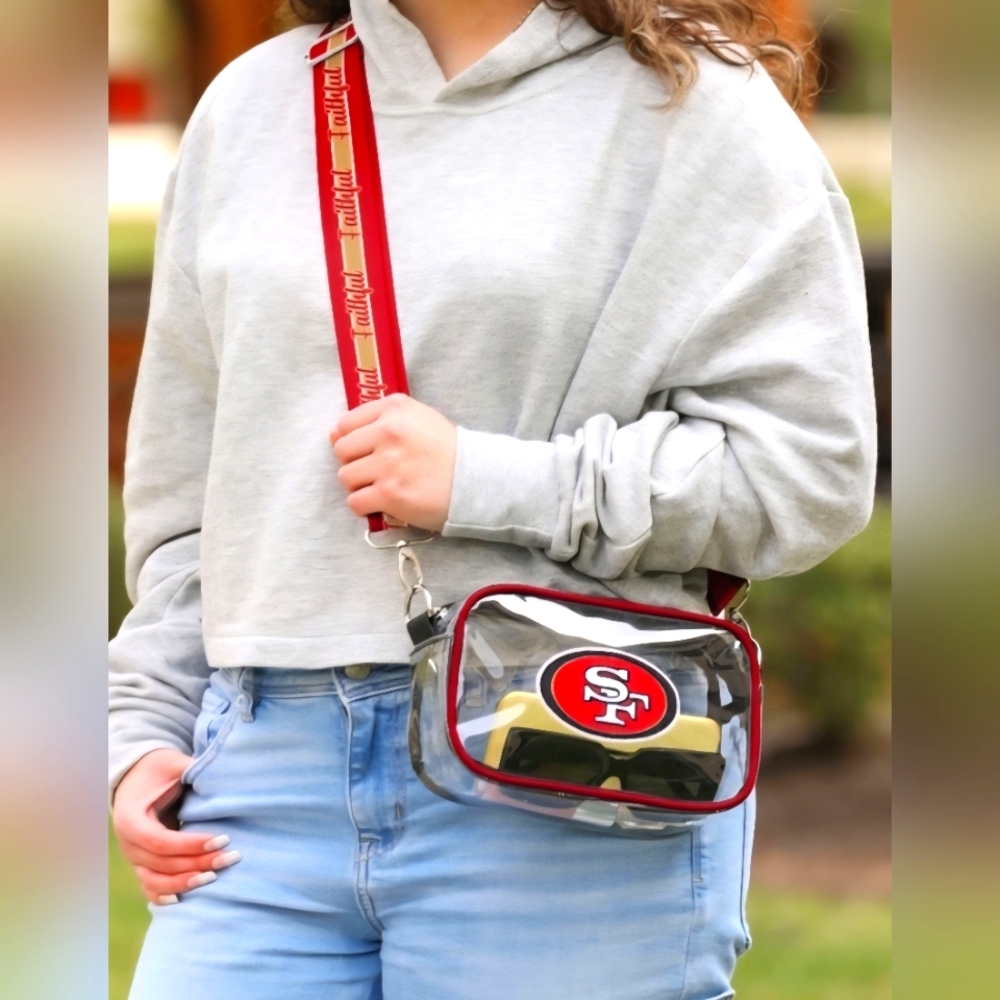 Foco San Francisco 49ers Clear Crossbody Bag Faithful